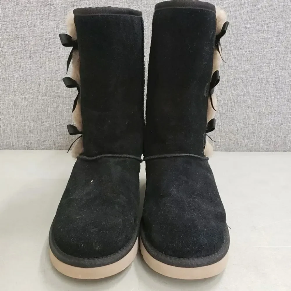 NEW UGG Koolaburra Shearling Bailey Bow Winter Fur Boots 5